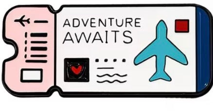 Airplane Ticket Charm 1 Piece